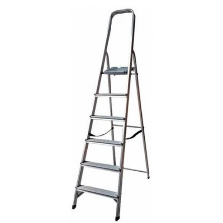 ESCALERA FAMILIAR DE ALUMINIO 6 ESCALONES 1.28M EF0306  "FMT"
