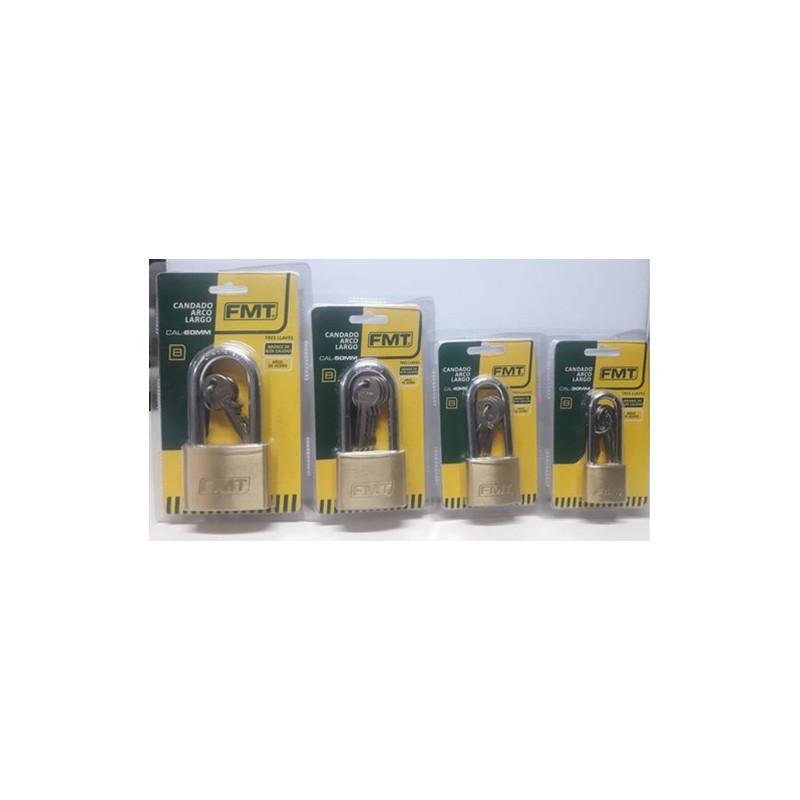 CANDADOS ARCO LARGO 40MM  "FMT"