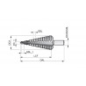 MECHA ESCALONADA 4.00mm - 12.00mm  "DORMER"