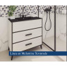 MUEBLE 80X82 2 CAJONES / PATAS NEGRAS CON MESADA DE LOZA 3