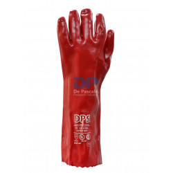 "DE PASCALE" GUANTE PVC ROJO LARGO 40cm