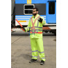 "DE PASCALE" TRAJE FLUOR PREMIUM P/LLUVIA C/REFLEC T: L