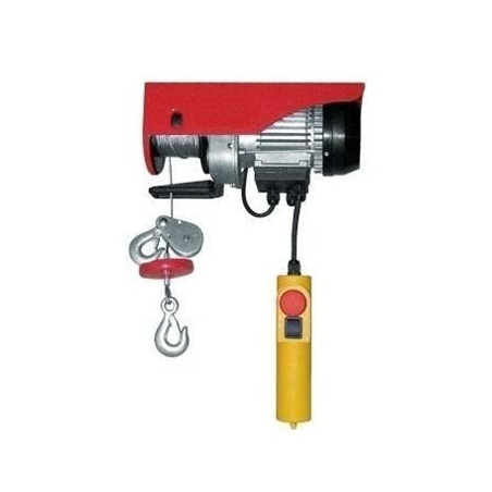 APAREJO ELECTRICO 1000KG. 1 FASE 6MTS.GANCHO DOBLE, 12 mts  "FMT"