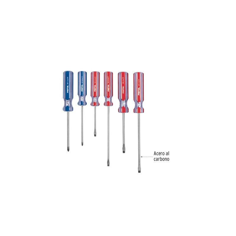 "LUSQTOFF" JGO DESTORNILLADORES PVC TRUPER X6
