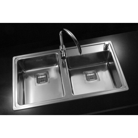 "JOHNSON" PILETA DOBLE 304 - Q 085 A (85.5x48.2x17.5)