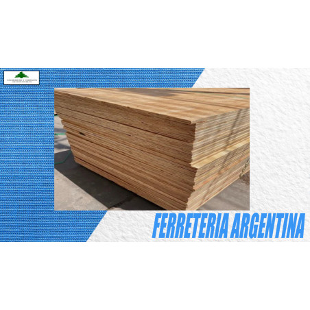 TERCIADO C+/C PINO - (canto AZUL) 12mm 1.22X2.44mts.
