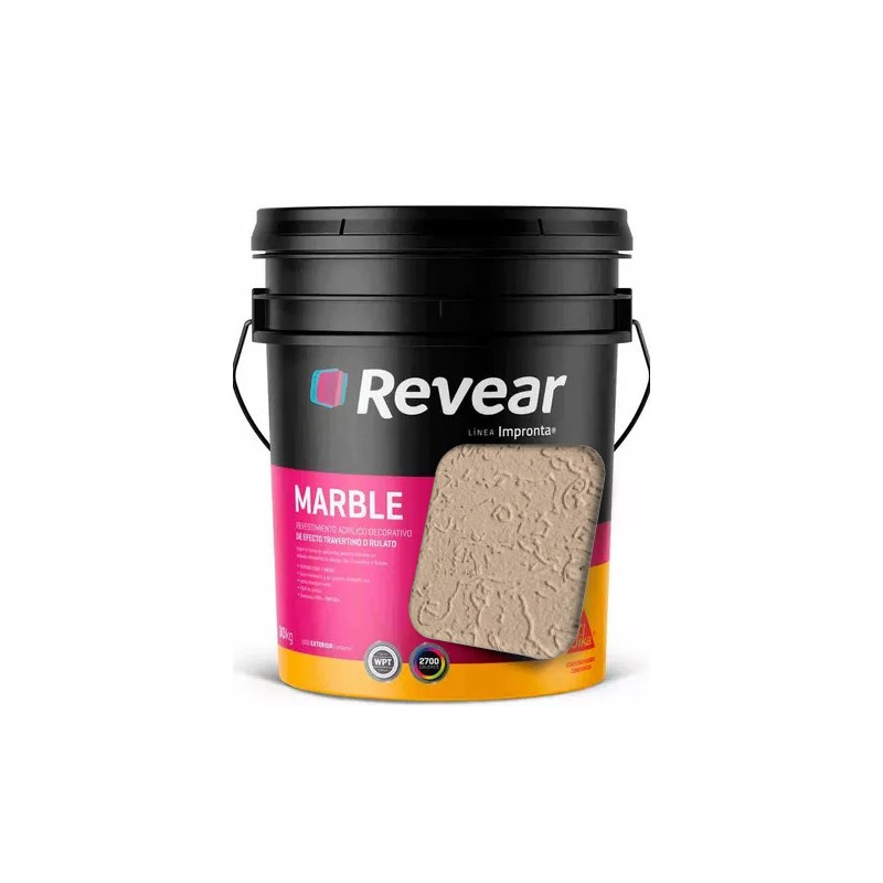 "REVEAR" MARBLE MEDIA BEIGE ALMENDRA x 25