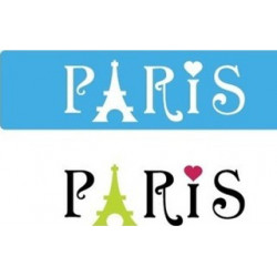 STENCIL MINI "PARIS" 4.5X17...