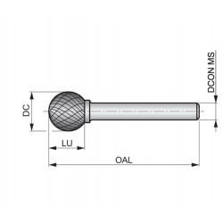 LIMA ROTATIVA P807 9.6X6.0mm -DORMER-