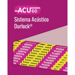 PLACA ACUSTICA ACU60 12.5mm 1.20x2.40  "DURLOCK"