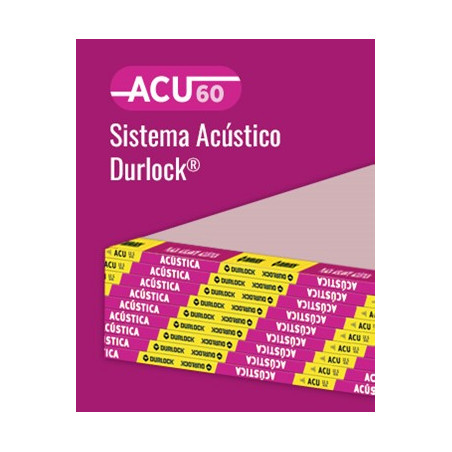 PLACA ACUSTICA ACU60 12.5mm 1.20x2.40  "DURLOCK"