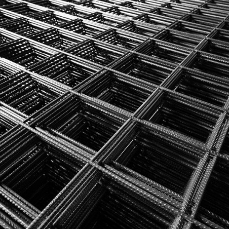 MALLA SOLDADA Q216 1.20mts. x 3mts. 25X25 diam. 2.6mm Negra ACINDAR