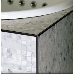 ATRIM ALUMINIO - TAPACANTO 16x16mm x 2.5mt - NEGRO