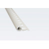 ATRIM ALUMINIO - GUARDACANTOS BULLNOSE 10mm x 2.5mt - BLANCO