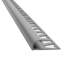 ATRIM ALUMINIO - GUARDACANTOS BULLNOSE 10mm x 2.5mt - BLANCO