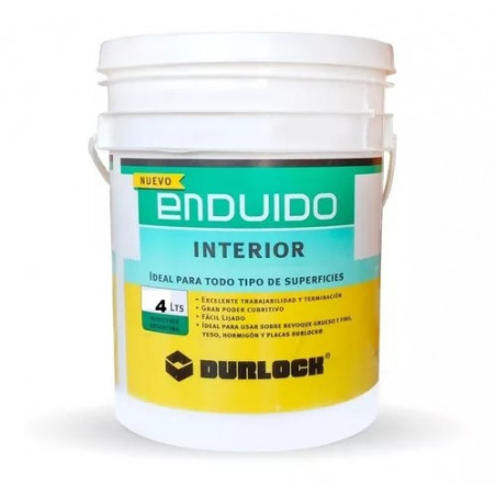 "DURLOCK" ENDUIDO INTERIOR DURLOCK X 4 LITROS