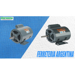 MOTOR ELECTRICO NEMA 56MC4RD 220V-4P-1.5CV -CZERWENY-