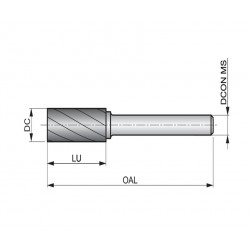 LIMA ROTATIVA P833 9.6X6.0mm -DORMER-
